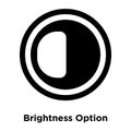 Brightness Option icon vector isolated on white background, logo