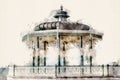 Brighton Bandstand pavilion, Brighton, United Kingdom. Royalty Free Stock Photo