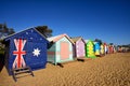 Brighton Bathing Boxes Royalty Free Stock Photo