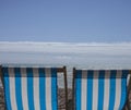Brighton, beach chairs. Royalty Free Stock Photo