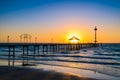 Brighton Beach jetty at sunset Royalty Free Stock Photo