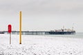 Brighton beach in winter Royalty Free Stock Photo