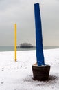 Brighton beach in winter