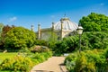 Brighton Dome and Royal Pavilion garden, UK