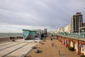 Brighton, East Sussex England. Landscape by the sea. An upside down house on Brighton`s seafront promenade. Royalty Free Stock Photo