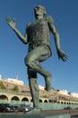 Statue of Olympic Gold Medallist Steve Ovett in Brighton East Sussex on January 8, 2019