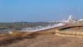 View along the coast to Brighton , East Sussex on January 27, 2013. One unidentified