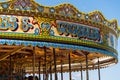 View of the carousel on the pier in Brighton on July 15, 2022