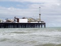 BRIGHTON, EAST SUSSEX/UK - MAY 24 : View of Brighton Pier in Brighton East Sussex on May 24, 2014. Unidentified person.