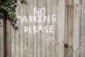 No Parking Please