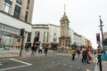 Brighton, England-18 October,2018: The Clock Tower called the Jubilee Clock Tower free standing in the center of Brighton built in Royalty Free Stock Photo