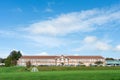 Brighton, England-19 October, 2018: The entrance of the Vardean School with school lawn in front of the school in Brighton, East