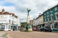 Brighton, England - October 3, 2018: Lewes conservation area at Wallands Park, East Sussex county town with roundabout, Royalty Free Stock Photo