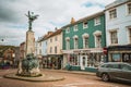 Brighton, England - October 3, 2018: Lewes conservation area at Wallands Park, East Sussex county town with roundabout, Royalty Free Stock Photo