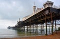 Brighton England - View of Brighton Pier & Structure from Underneath. Royalty Free Stock Photo