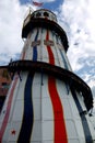 Brighton: helter skelter ride on pier Royalty Free Stock Photo