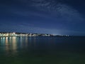 Brighton Jetty night sea and sky Royalty Free Stock Photo