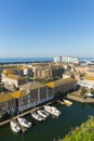 Brighton marina East Sussex with luxury apartments and yachts