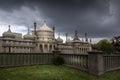 Brighton pavillion on a cloudy stormy day Royalty Free Stock Photo