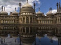 Brighton pavillion reflected in pond Royalty Free Stock Photo