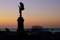 Brighton - Peace Statue at Sunrise Royalty Free Stock Photo