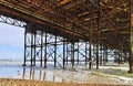 The Brighton Pier seen from underneath Royalty Free Stock Photo