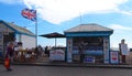 Seafood shop on the seafront in Brighton, England