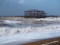 BRIGHTON, SUSSEX/UK - FEBRUARY 15 : Brighton after the storm in