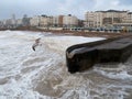 BRIGHTON, SUSSEX/UK - FEBRUARY 15 : Brighton after the storm in