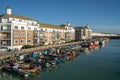 View of the Marina in Brighton Sussex on January 8, 2019, Four unidentified people