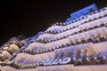 Brighton Sussex UK. Photograph taken at night of the newly renovated historic Victorian Grand Hotel