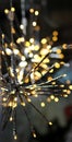 Brights LED lights garland stars snowflake Royalty Free Stock Photo