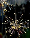 Brights LED lights garland stars snowflake Royalty Free Stock Photo