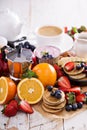 Brigt and colorful breakfast ingredients Royalty Free Stock Photo