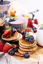 Brigt and colorful breakfast ingredients Royalty Free Stock Photo