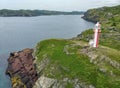 Brigus Lighthouse from above Royalty Free Stock Photo