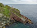 Brigus Lighthouse from the sky Royalty Free Stock Photo