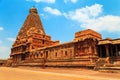 Brihadeeswara Temple in Thanjavur, Tamil Nadu, India.