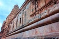 Brihadeeswarar Temple walls with inscriptions in Tamil and Grantha Scripts, Thanjavur Royalty Free Stock Photo