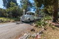 Touristic road-train driving through the national park Brioni