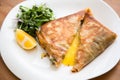 Brik, egg and tuna turnover Royalty Free Stock Photo