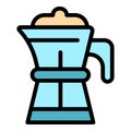 Briki coffee pot icon vector flat Royalty Free Stock Photo