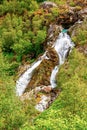 Briksdal glacier at the foot