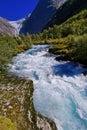 Briksdal Glacier, Jostedalsbreen National Park, Norway Royalty Free Stock Photo