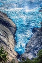 Briksdal glacier, Norway nature landmark Royalty Free Stock Photo