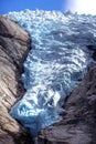 Briksdal glacier, Norway nature landmark Royalty Free Stock Photo