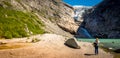 The briksdal glacier, Olden, Norway