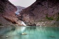 Briksdal glacier reflections Royalty Free Stock Photo