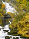 Briksdalen Valley Waterfalls Briksdal Norway Royalty Free Stock Photo