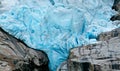 Briksdalsbreen glacier detail in Norway Royalty Free Stock Photo